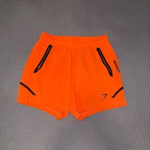 Gymshark Orange Athletic Shorts